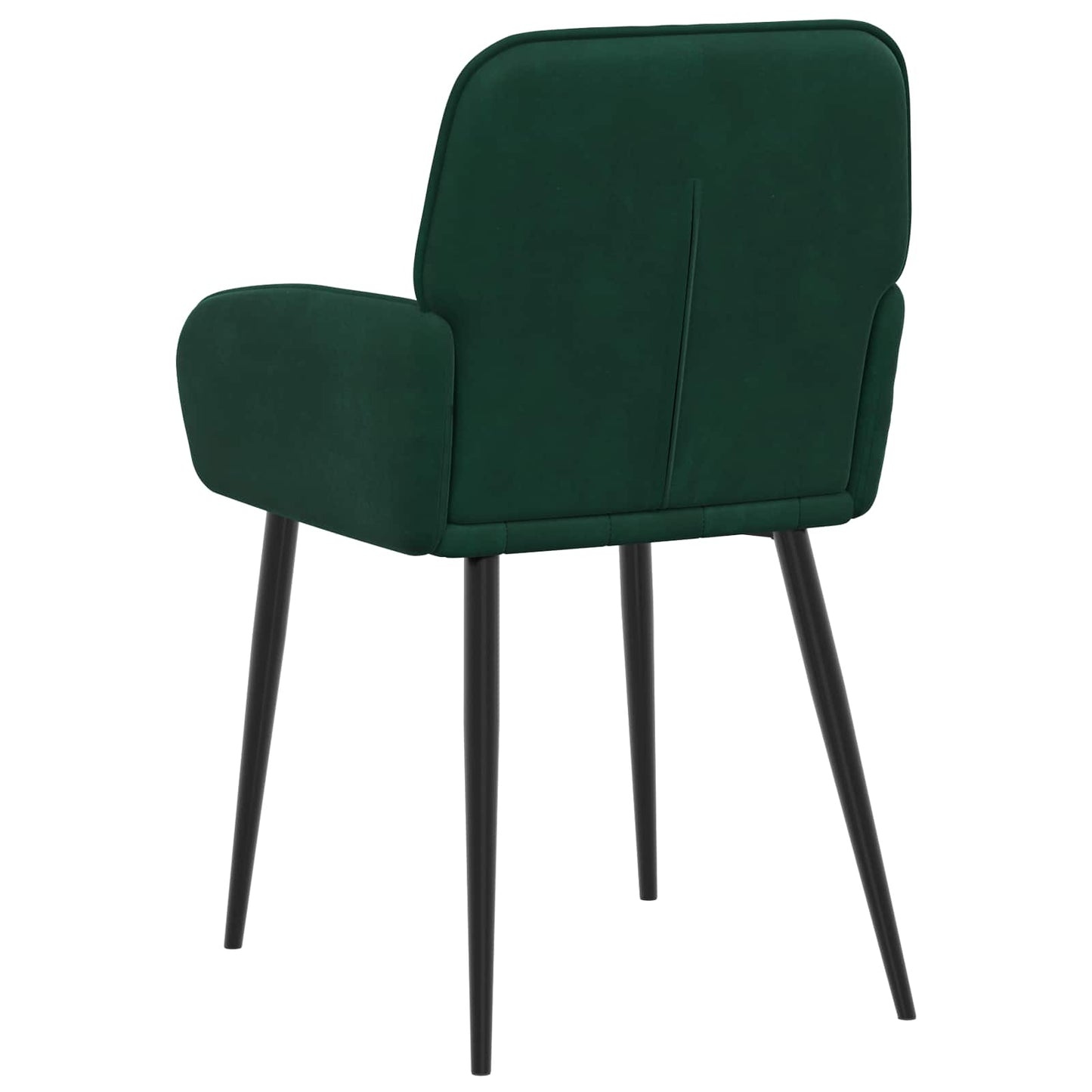 vidaXL Καρέκλες φαγητού 4 pcs Βελούδο Σκούρο Πράσινο 57 x 50 x 85 εκ.