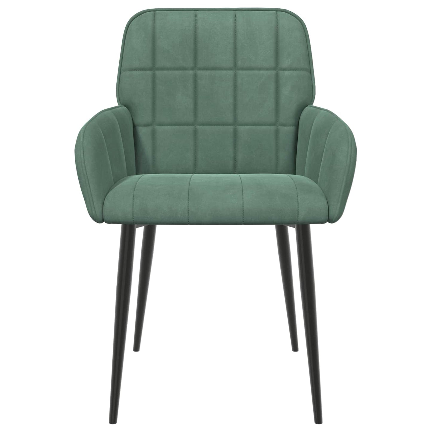vidaXL Καρέκλες φαγητού 4 pcs Βελούδο Θαλασσί 57 x 50 x 85 εκ.