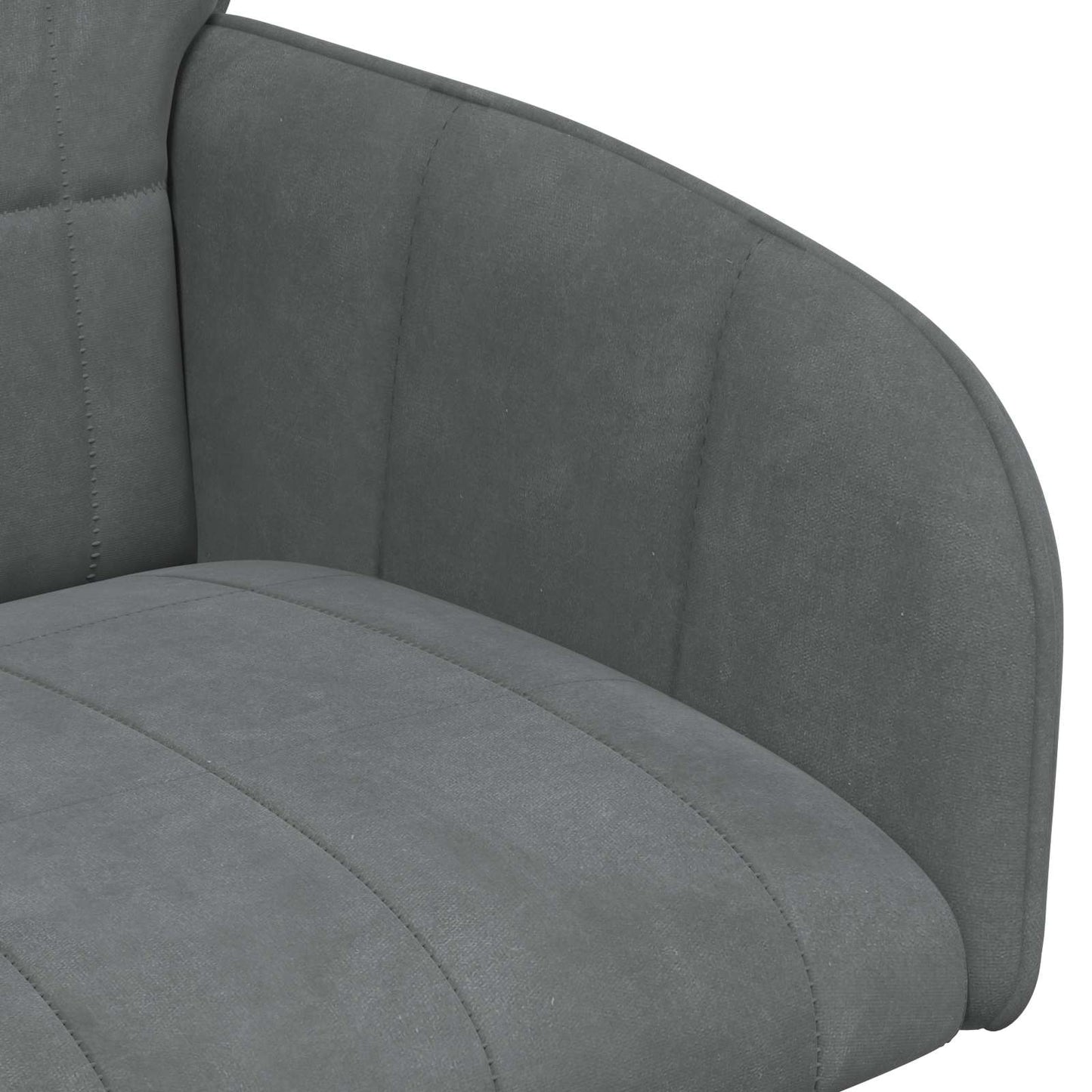 vidaXL Καρέκλες φαγητού 6 pcs Βελούδο Σκούρο Γκρι 57 x 50 x 85 εκ.