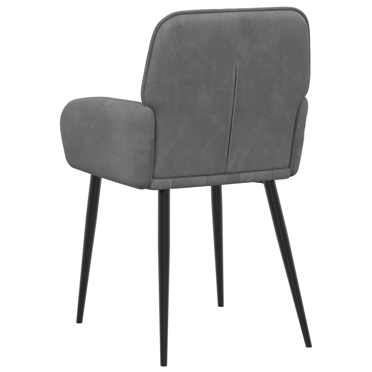 vidaXL Καρέκλες φαγητού 6 pcs Βελούδο Σκούρο Γκρι 57 x 50 x 85 εκ.