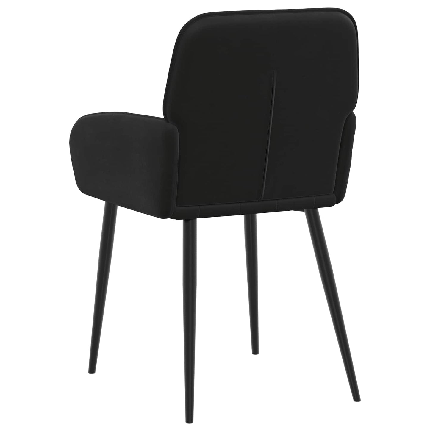 vidaXL Καρέκλες φαγητού 6 pcs Βελούδο Μαύρο 57 x 50 x 85 εκ.