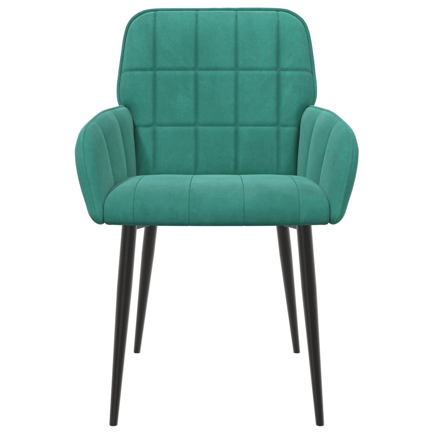 vidaXL Καρέκλες φαγητού 6 pcs Βελούδο Τιρκουάζ 57 x 50 x 85 εκ.