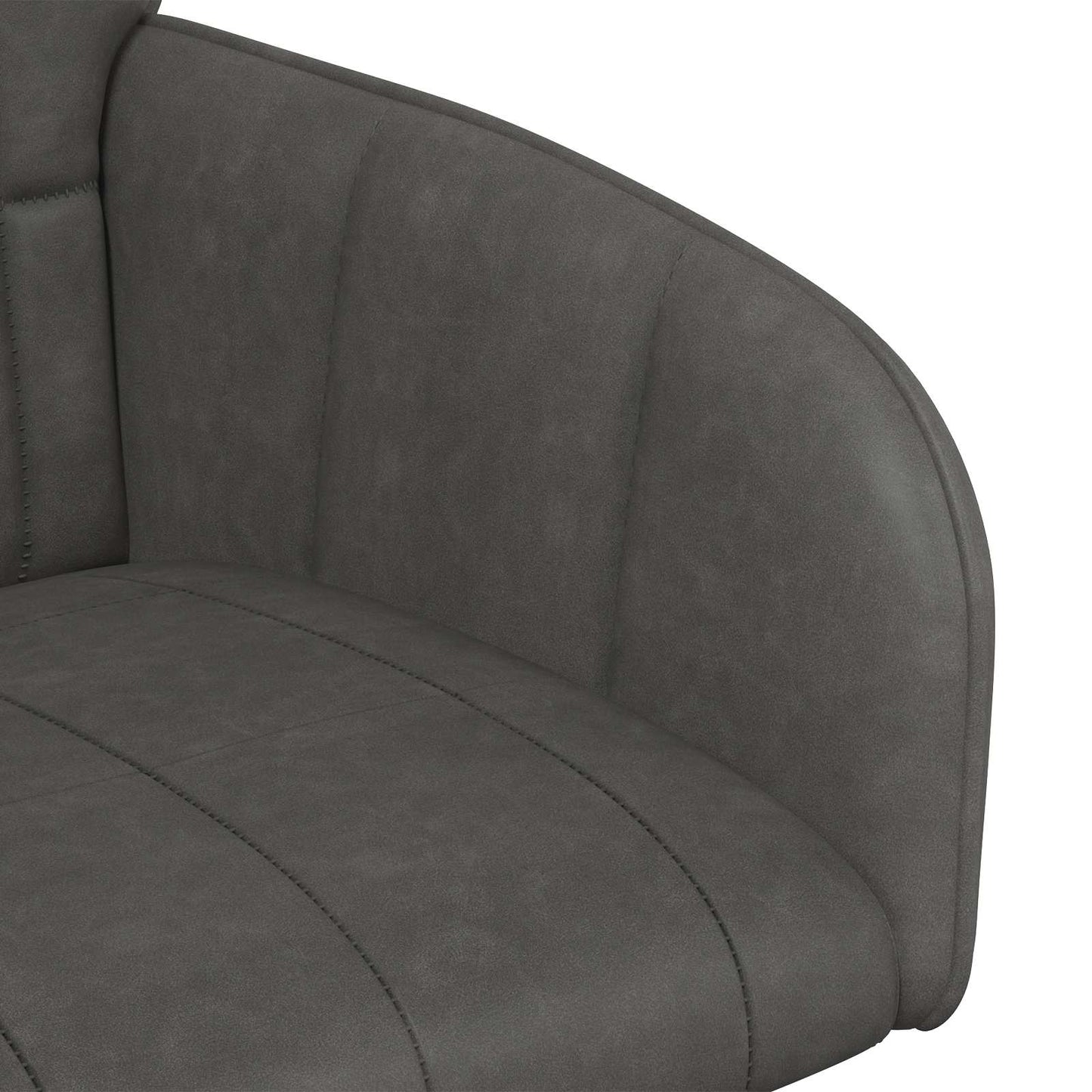 vidaXL Καρέκλες φαγητού 6 pcs Τεχνητό Δέρμα Μαύρο 57 x 50 x 85 εκ.