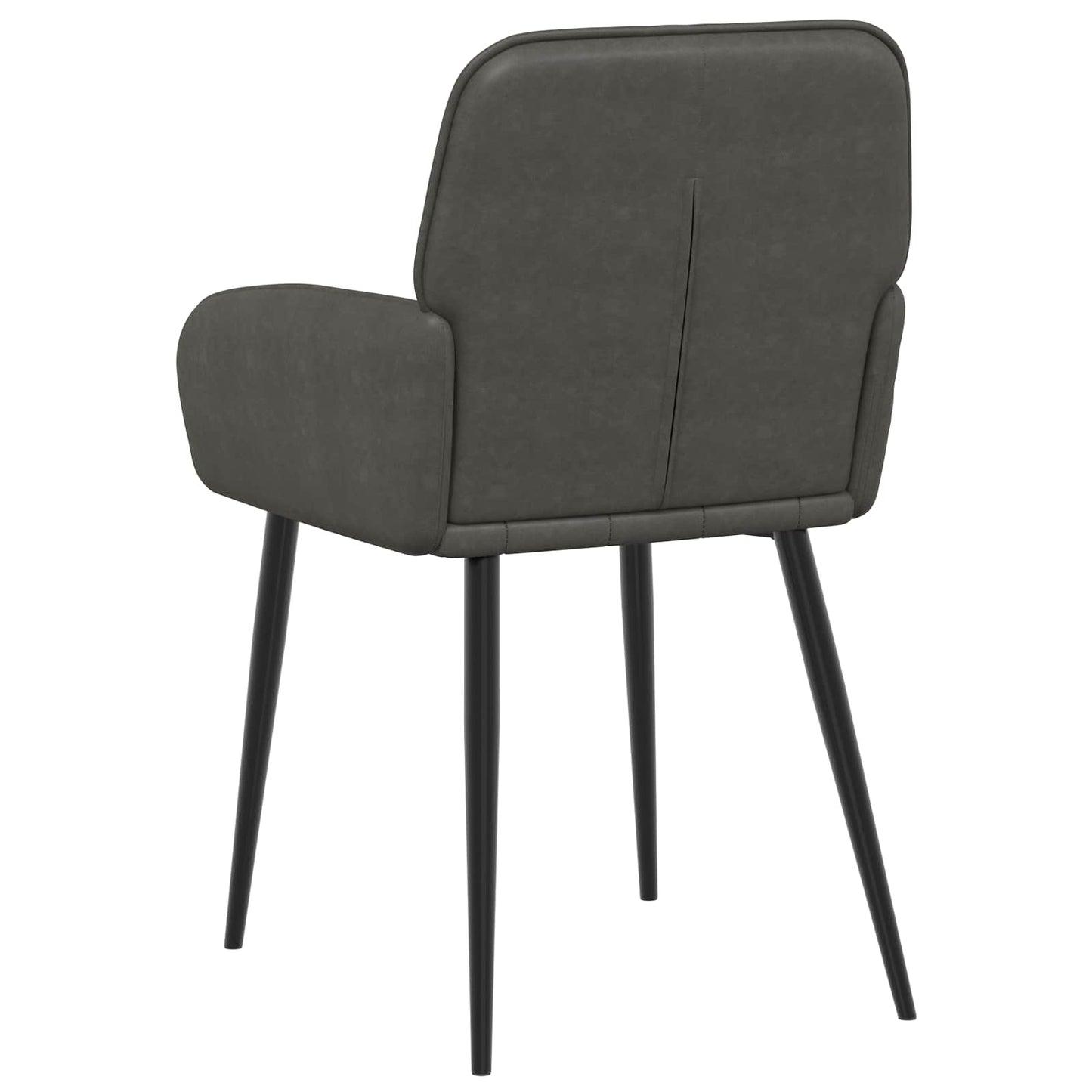 vidaXL Καρέκλες φαγητού 6 pcs Τεχνητό Δέρμα Μαύρο 57 x 50 x 85 εκ.