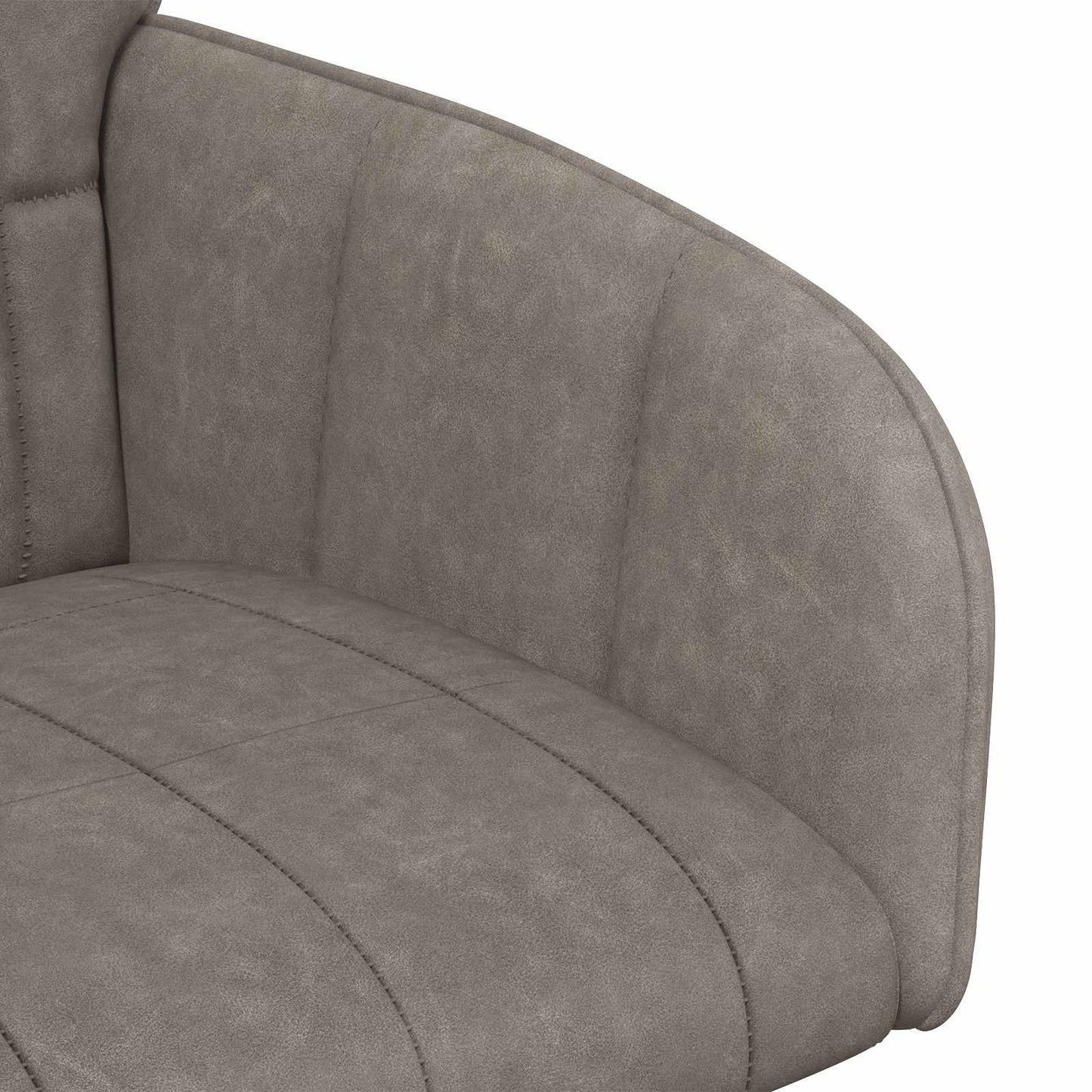 vidaXL Καρέκλες φαγητού 6 pcs Τεχνητό Δέρμα Γκρι 57 x 50 x 85 εκ.
