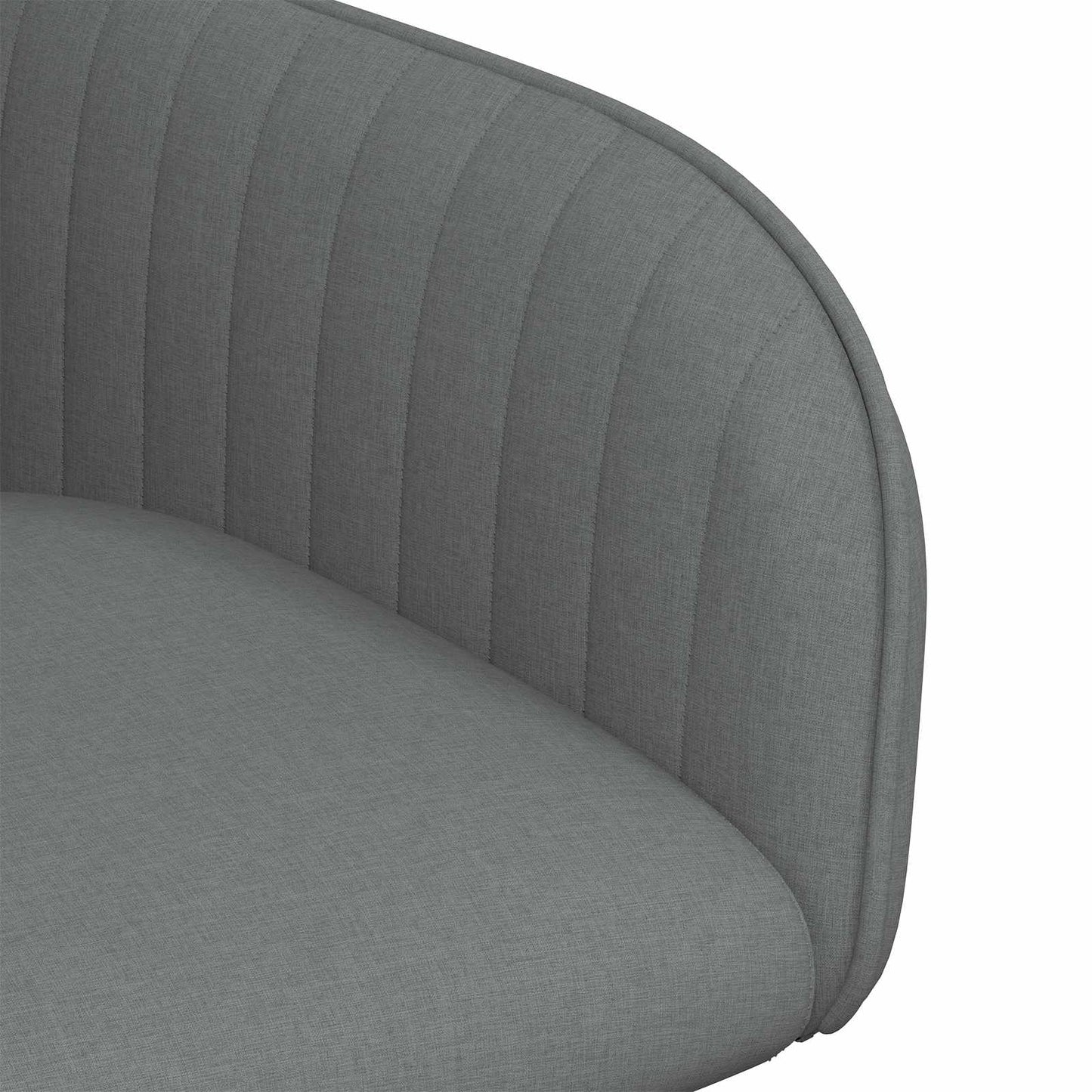 vidaXL Καρέκλες φαγητού 4 pcs Ύφασμα Σκούρο Γκρι 56,5 x 50 x 87,5 εκ.