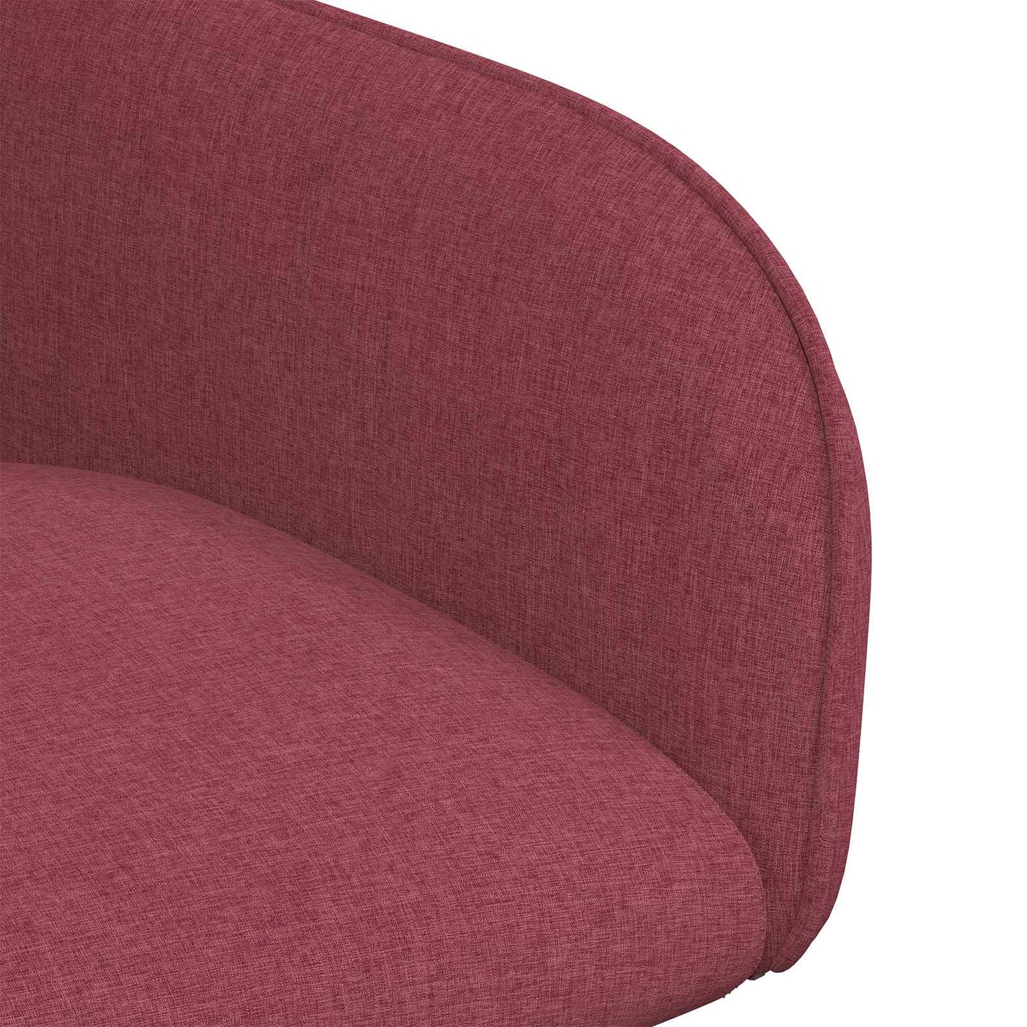 vidaXL Καρέκλες φαγητού 4 pcs Ύφασμα Κόκκινο 56,5 x 50 x 87,5 εκ.