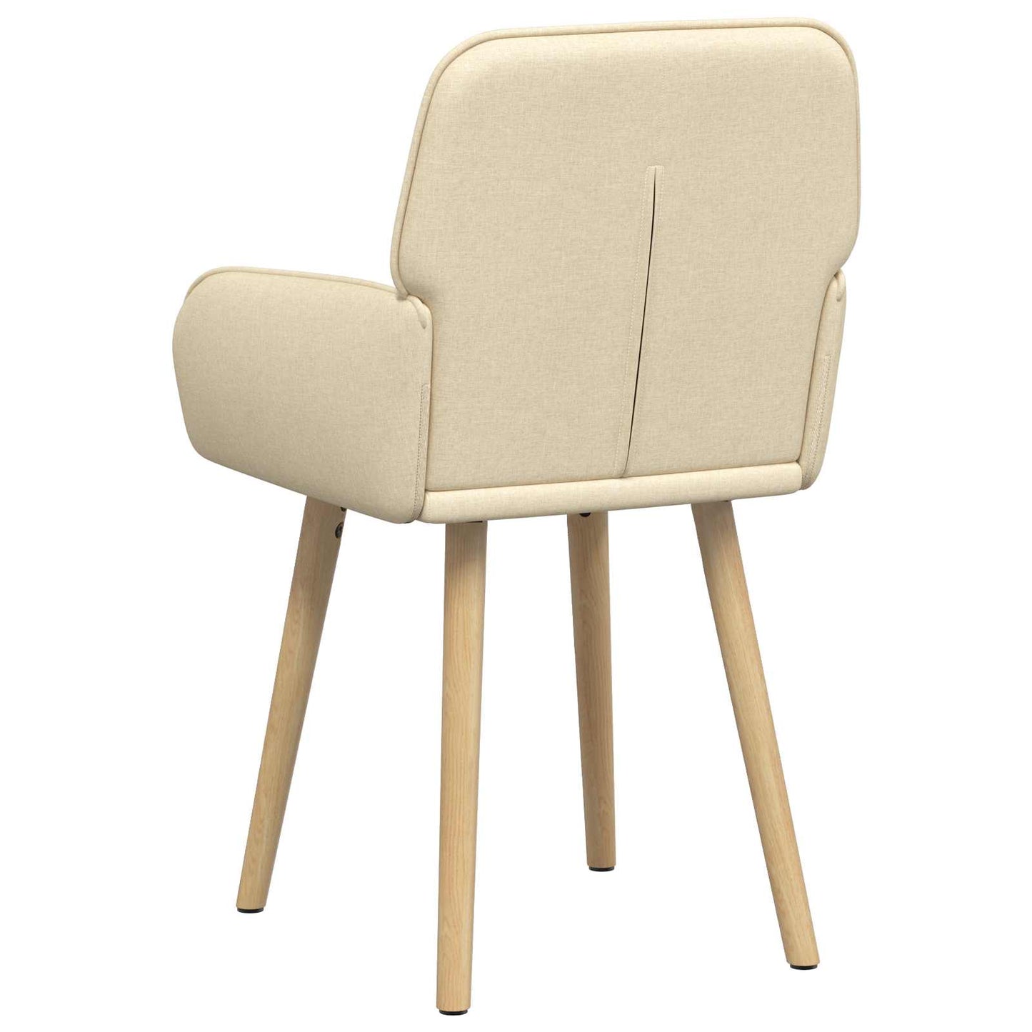 vidaXL Καρέκλες φαγητού 4 pcs Ύφασμα Κρεμ 56,5 x 50 x 87,5 εκ.