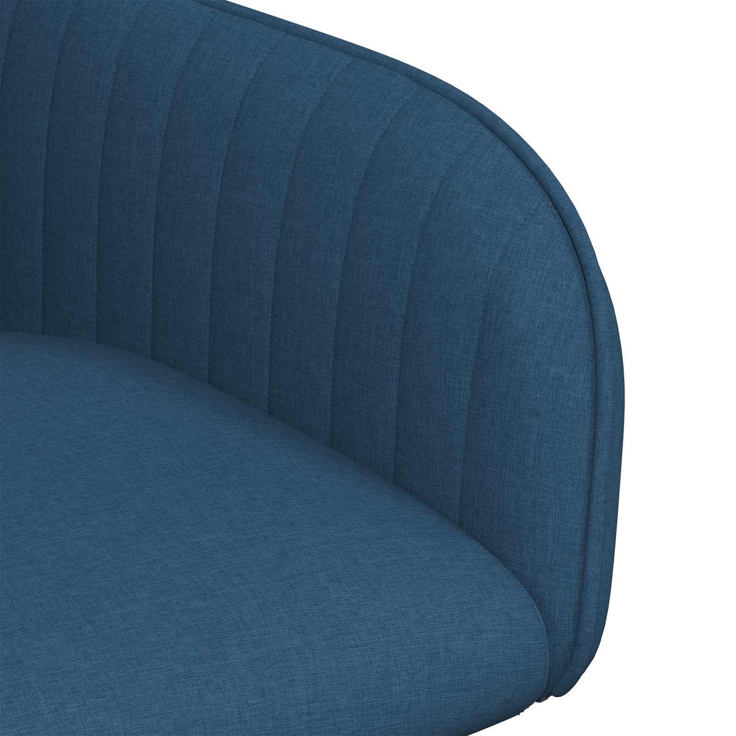 vidaXL Καρέκλες φαγητού 4 pcs Ύφασμα Μπλε 56,5 x 50 x 87,5 εκ.