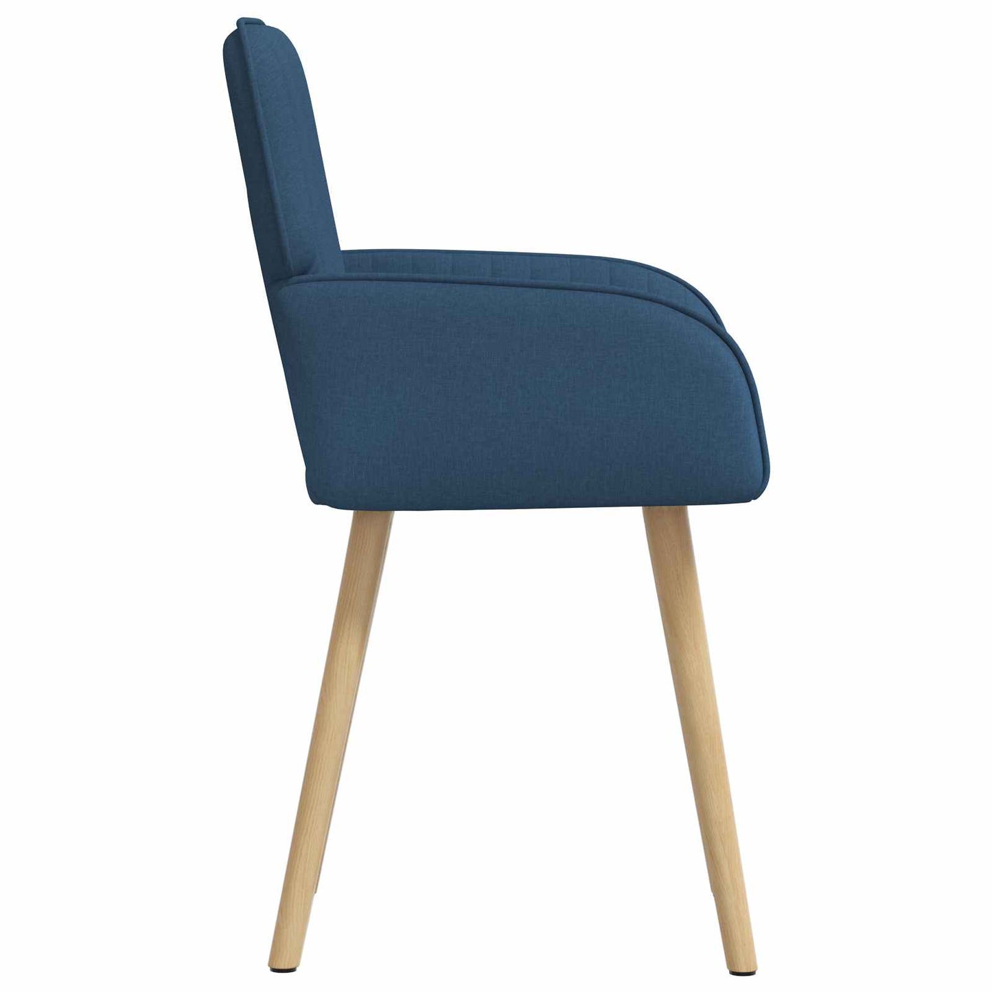 vidaXL Καρέκλες φαγητού 4 pcs Ύφασμα Μπλε 56,5 x 50 x 87,5 εκ.