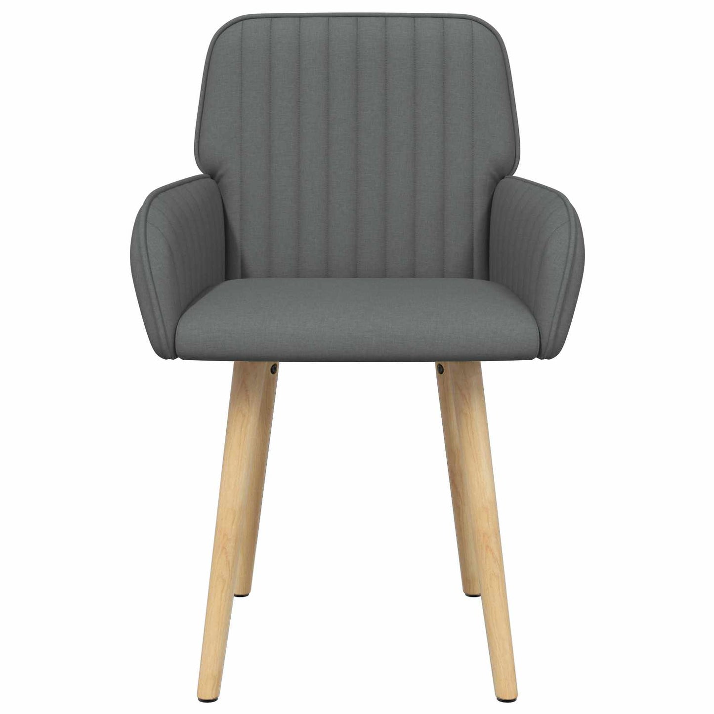 vidaXL Καρέκλες φαγητού 6 pcs Ύφασμα Σκούρο Γκρι 56,5 x 50 x 87,5 εκ.