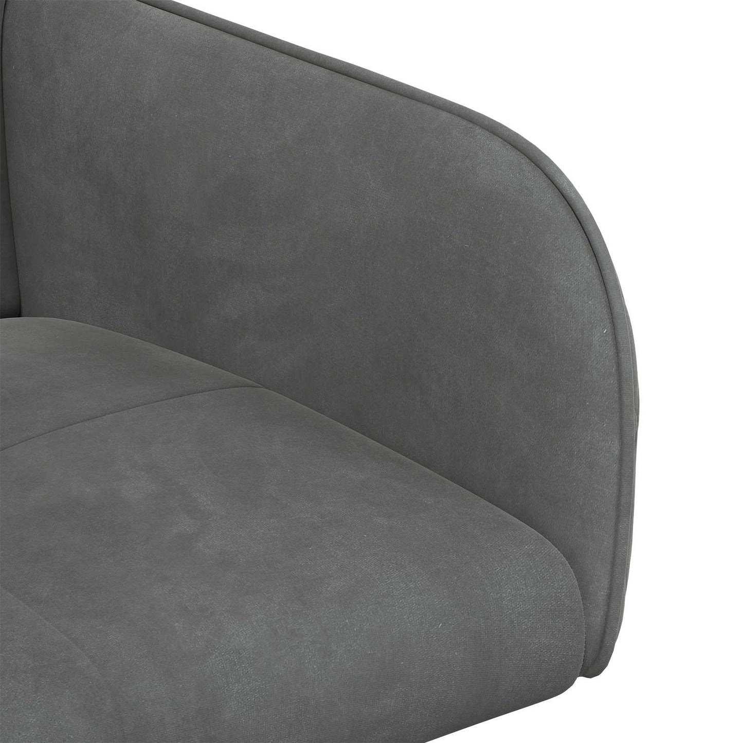 vidaXL Καρέκλες φαγητού 4 pcs Βελούδο Σκούρο Γκρι 59 x 56,5 x 86 εκ.
