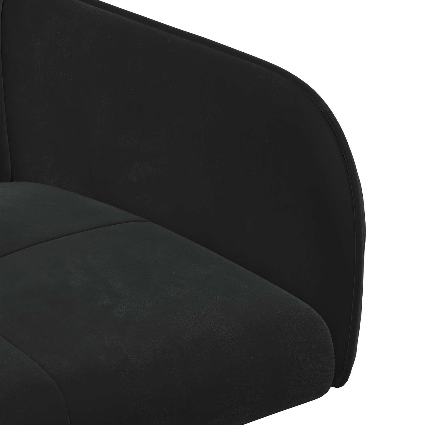 vidaXL Καρέκλες φαγητού 6 pcs Βελούδο Μαύρο 59 x 56,5 x 86 εκ.
