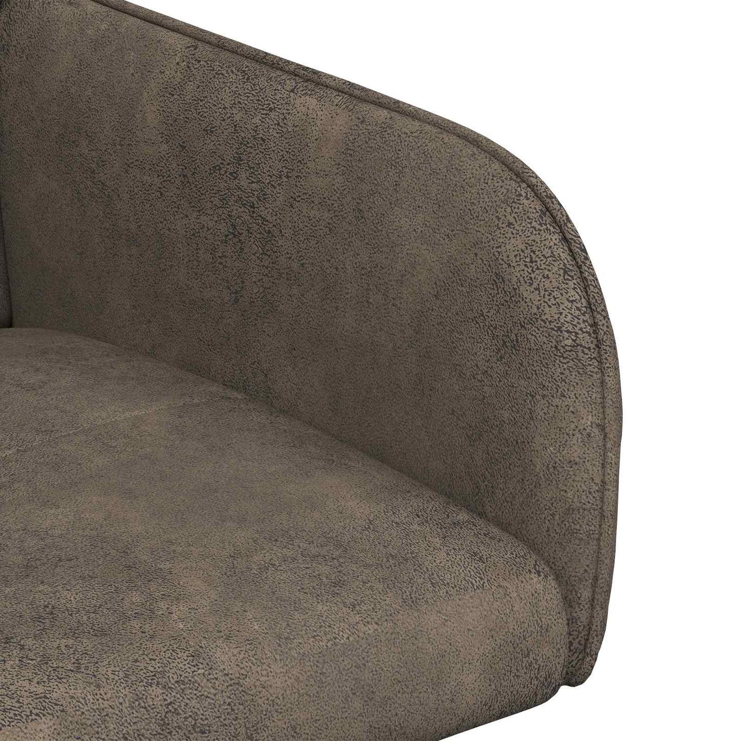 vidaXL Καρέκλες φαγητού 4 pcs Φιλικό Δερμάτινο Σουέντ Σκούρο Γκρι
