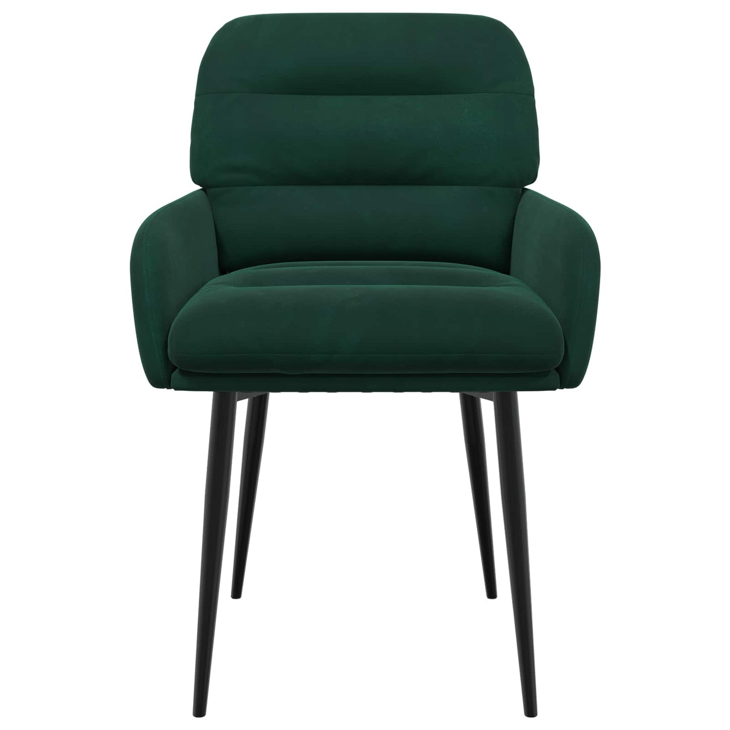 vidaXL Καρέκλες φαγητού 4 pcs Βελούδο Σκούρο Πράσινο 59 x 59,5 x 90 εκ