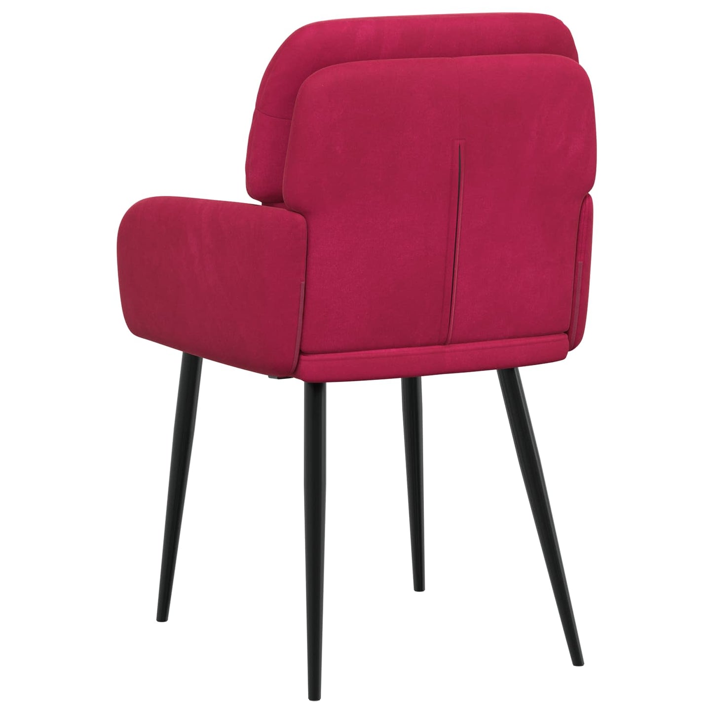 vidaXL Καρέκλες φαγητού 4 pcs Βελούδο Κόκκινο 59 x 59,5 x 90 εκ