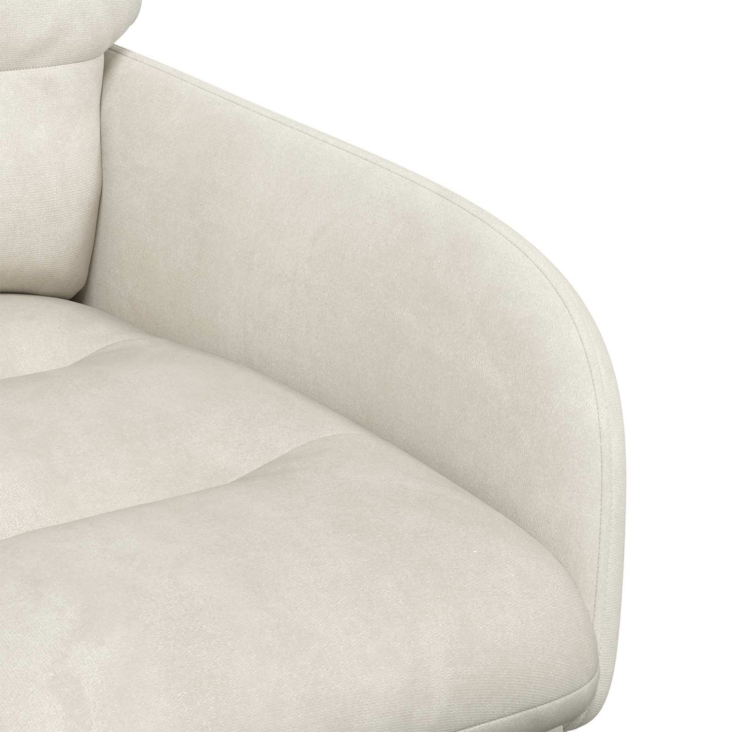 vidaXL Καρέκλες φαγητού 4 pcs Βελούδο Κρεμ 59 x 59,5 x 90 εκ