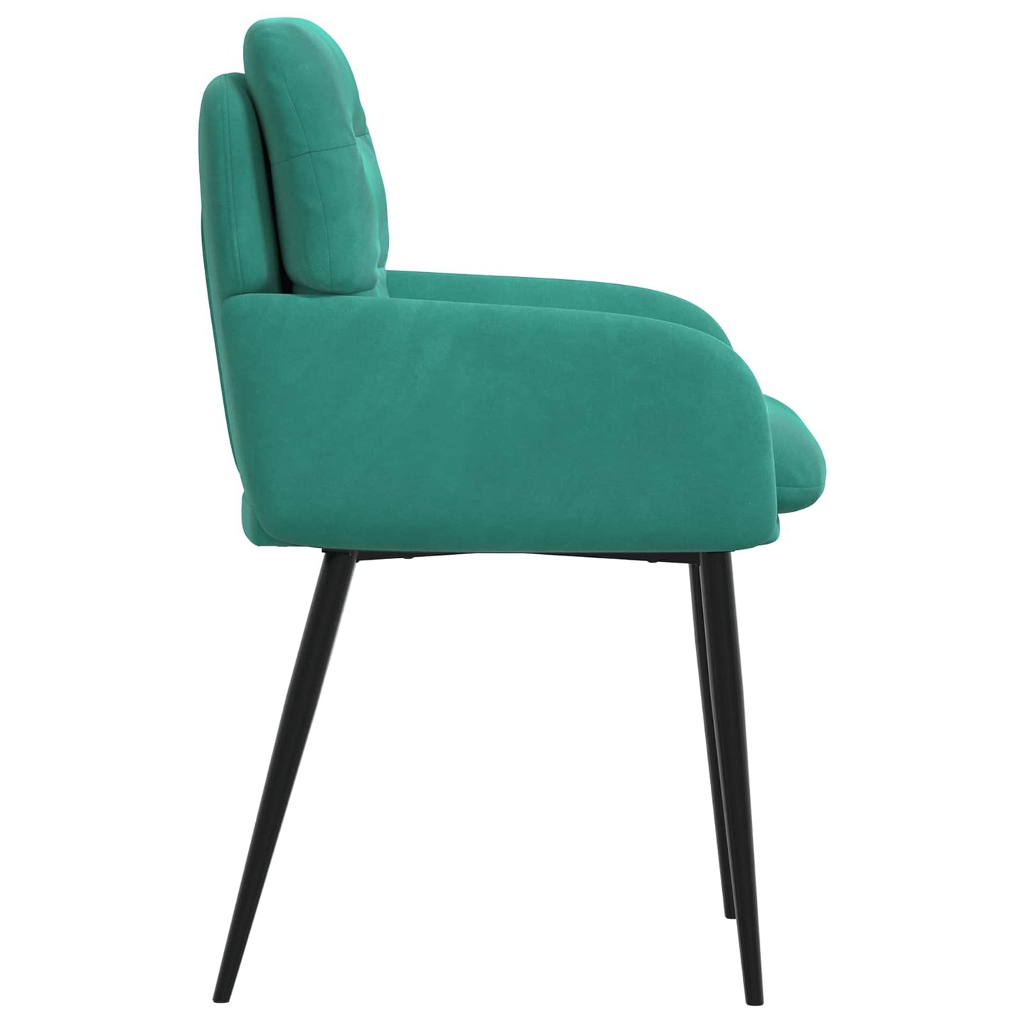 vidaXL Καρέκλες φαγητού 4 pcs Βελούδο Τιρκουάζ 59 x 59,5 x 90 εκ