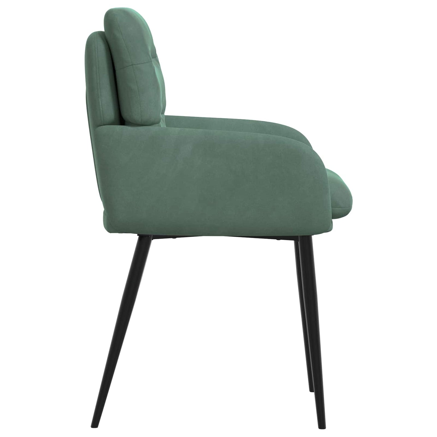 vidaXL Καρέκλες φαγητού 4 pcs Βελούδο Θαλασσί 59 x 59,5 x 90 εκ