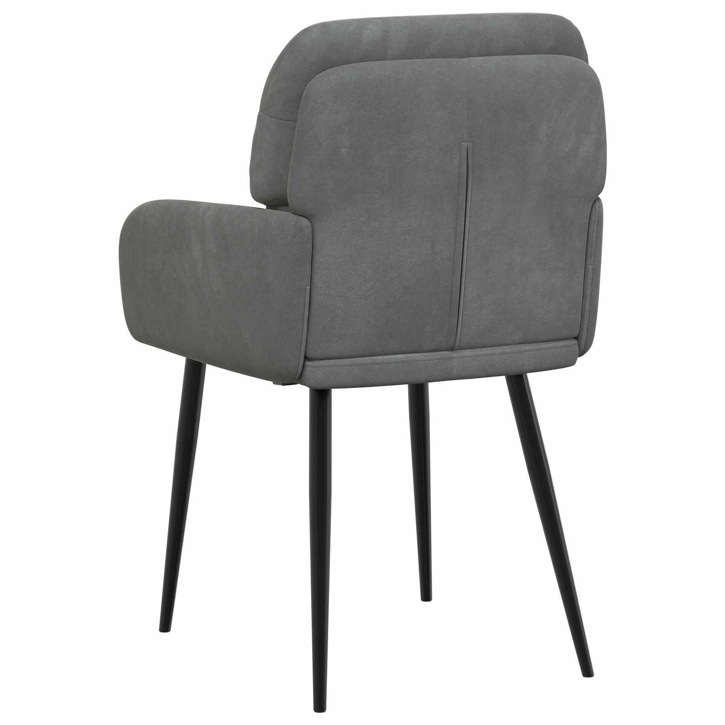 vidaXL Καρέκλες φαγητού 6 pcs Βελούδο Σκούρο Γκρι 59 x 59,5 x 90 εκ