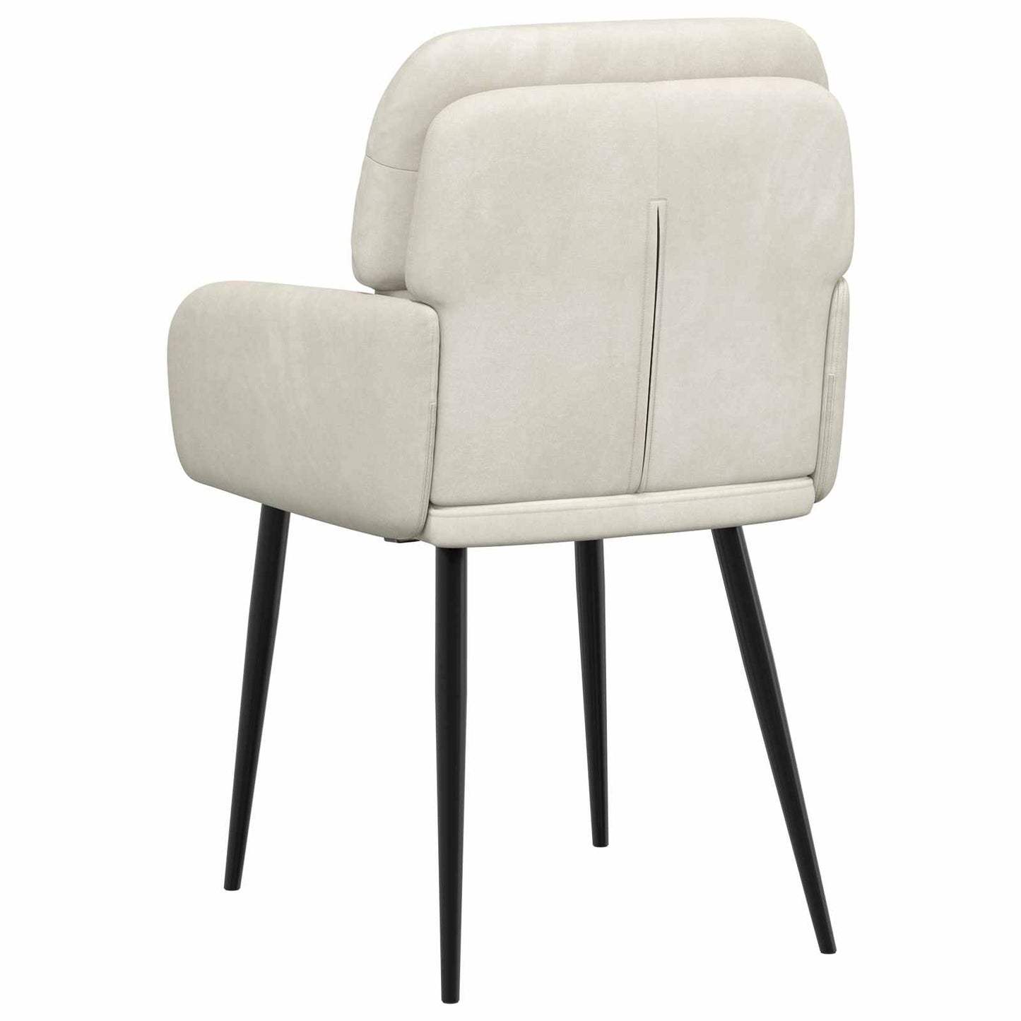 vidaXL Καρέκλες φαγητού 6 pcs Βελούδο Κρεμ 59 x 59,5 x 90 εκ