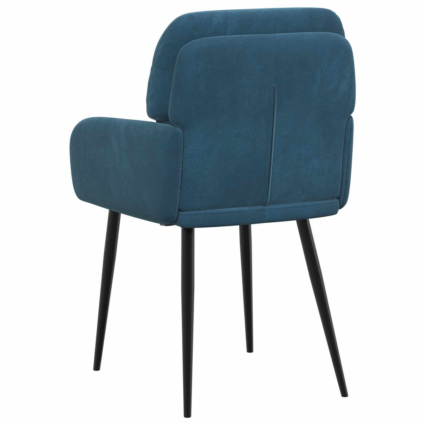 vidaXL Καρέκλες φαγητού 6 pcs Βελούδο Μπλε 59 x 59,5 x 90 εκ