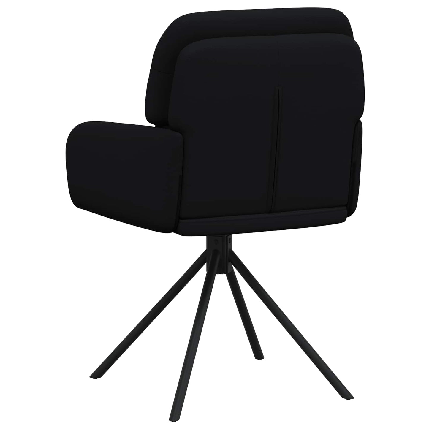 vidaXL Γυριστές καρέκλες φαγητού 6 pcs Τεχνητό Δέρμα Μαύρο