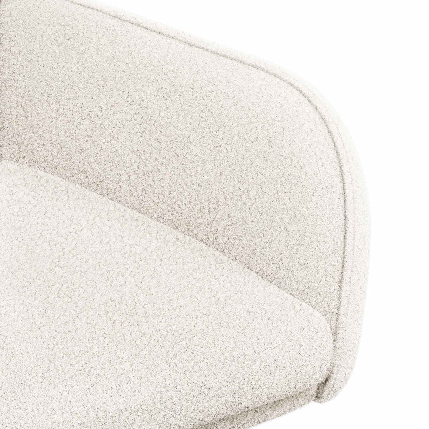 vidaXL Καρέκλες φαγητού 4 pcs Μπουκλέ Κρεμ 59 x 57 x 85 εκ.