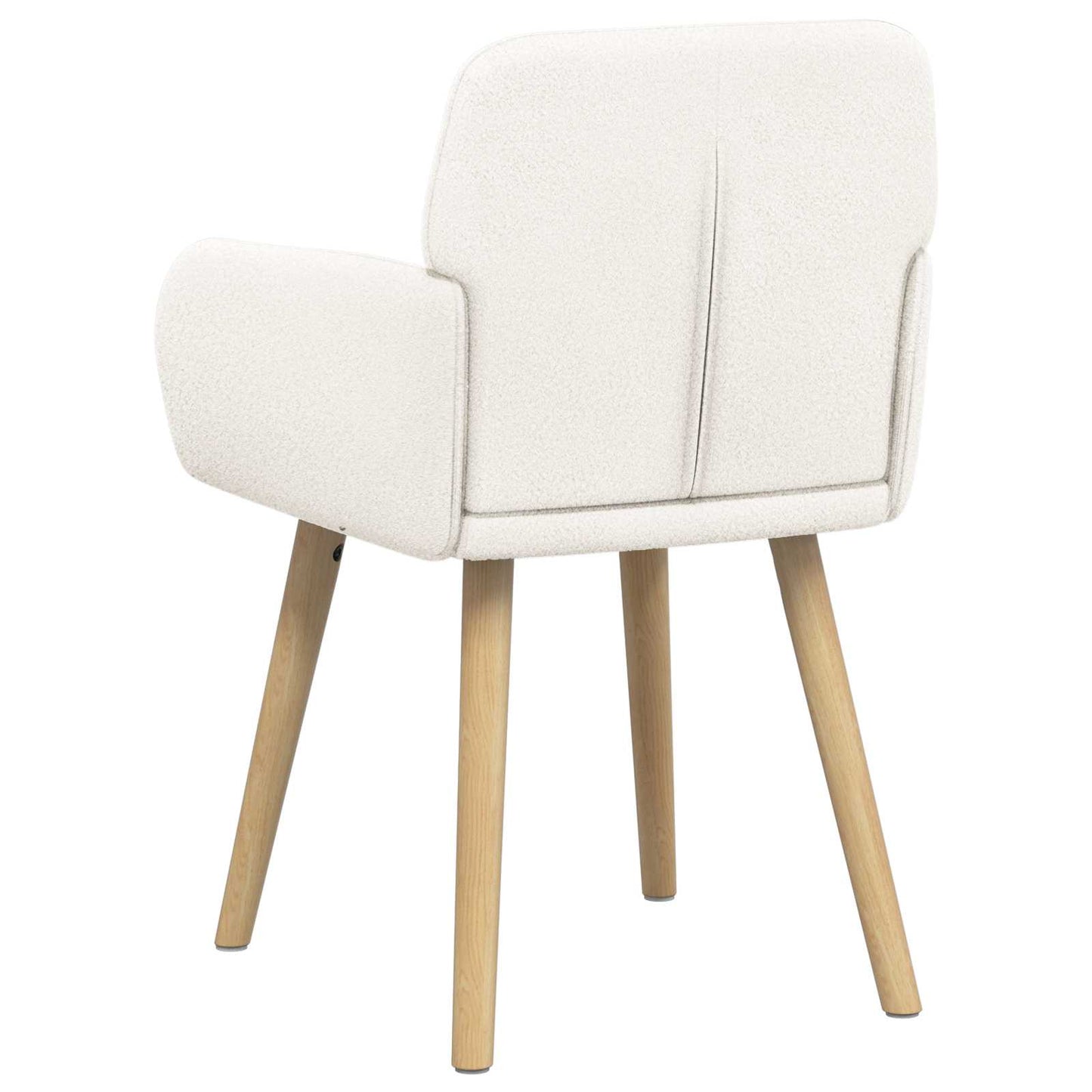 vidaXL Καρέκλες φαγητού 4 pcs Μπουκλέ Κρεμ 59 x 57 x 85 εκ.