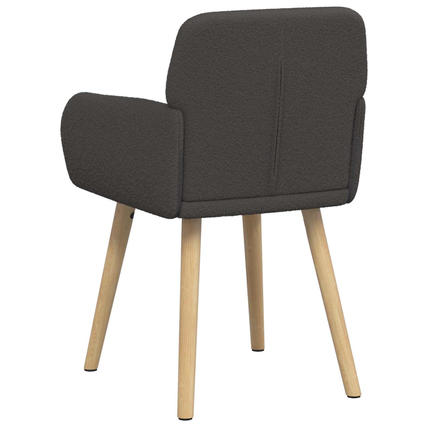vidaXL Καρέκλες φαγητού 4 pcs Μπουκλέ Σκούρο Γκρι 59 x 57 x 85 εκ.