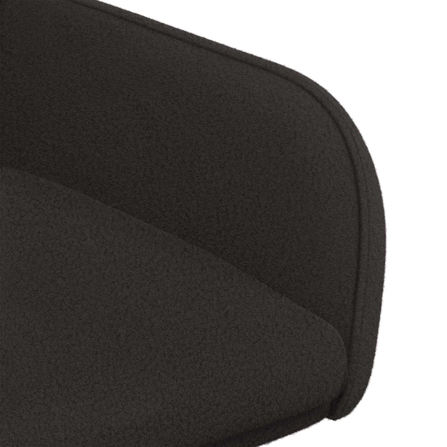vidaXL Καρέκλες φαγητού 4 pcs Μπουκλέ Μαύρο 59 x 57 x 85 εκ.