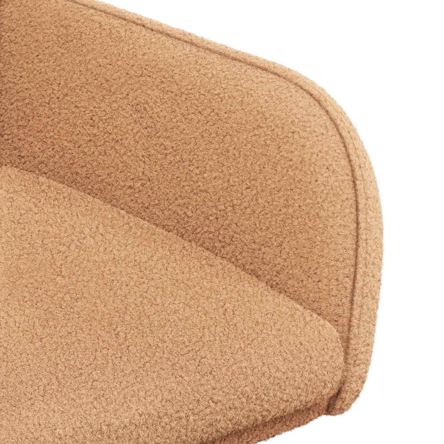 vidaXL Καρέκλες φαγητού 4 pcs Μπουκλέ Μπεζ 59 x 57 x 85 εκ.