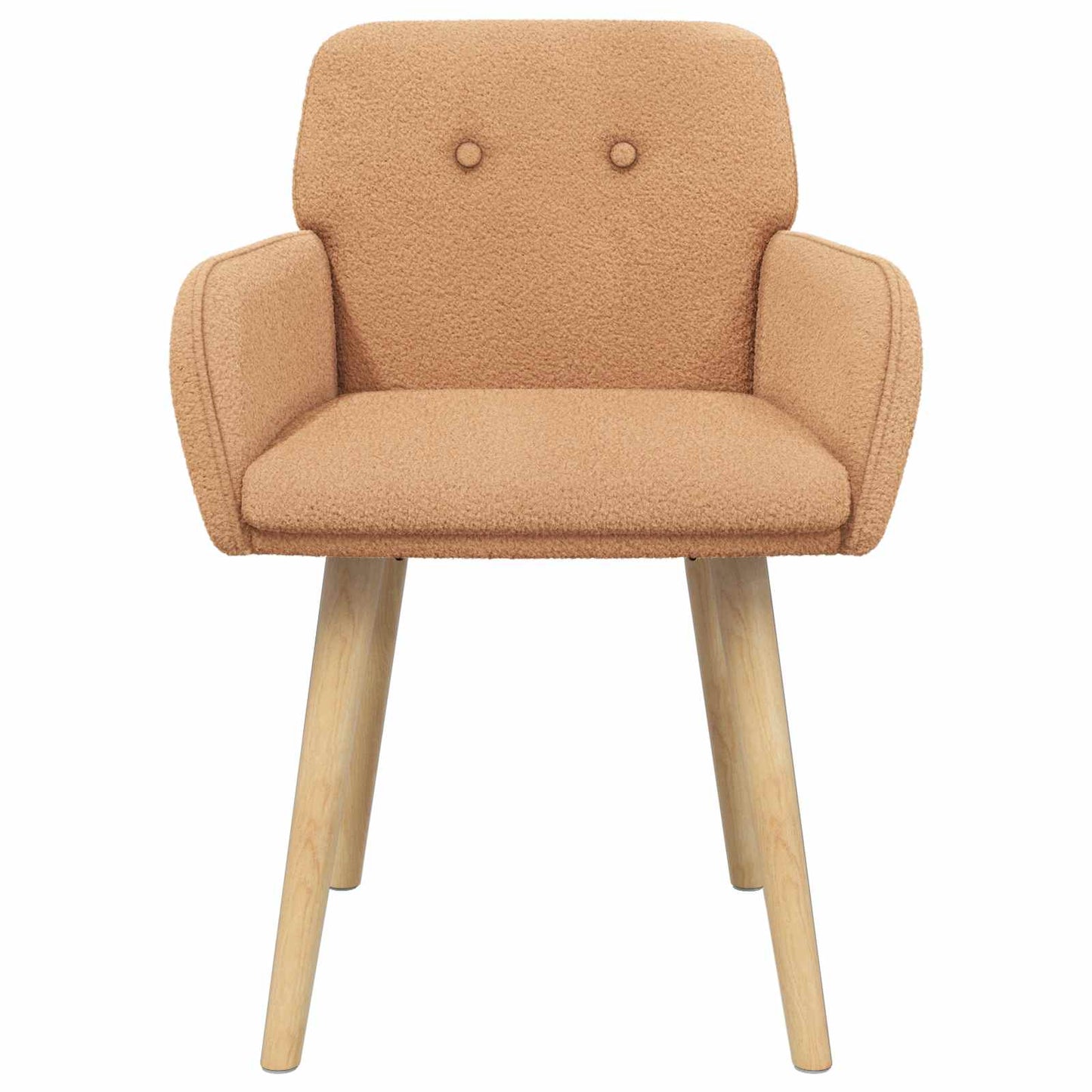 vidaXL Καρέκλες φαγητού 4 pcs Μπουκλέ Μπεζ 59 x 57 x 85 εκ.