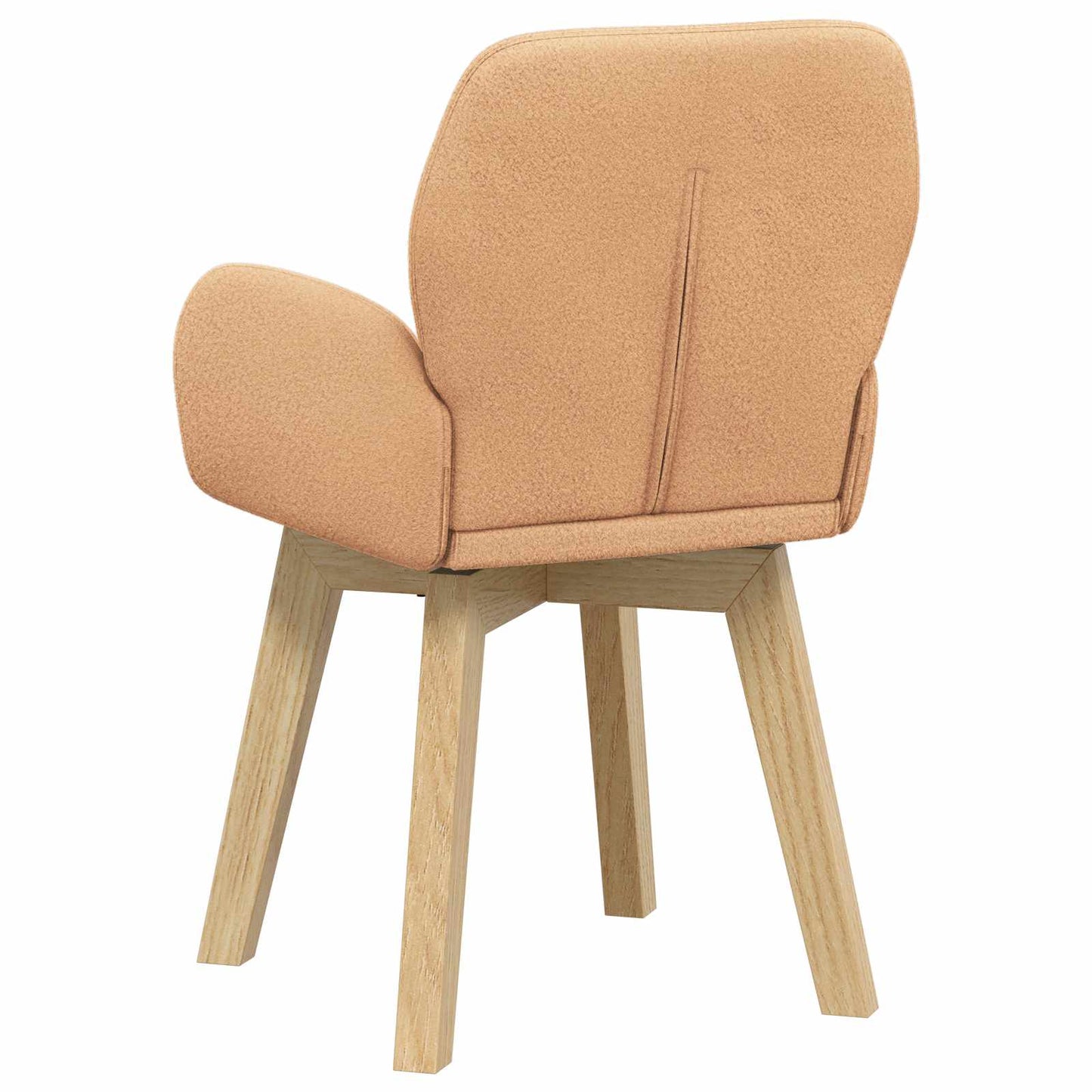 vidaXL Γυριστές καρέκλες φαγητού 4 pcs Μπουκλέ Μπεζ 54 x 58 x 87 εκ.