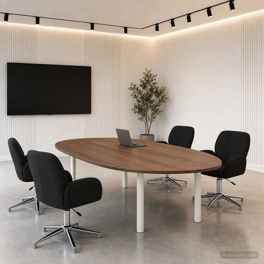 vidaXL Καρέκλες Γραφείου με Περιστροφή 4 τμχ. 54 x 58 x 90 εκ. Μαύρο