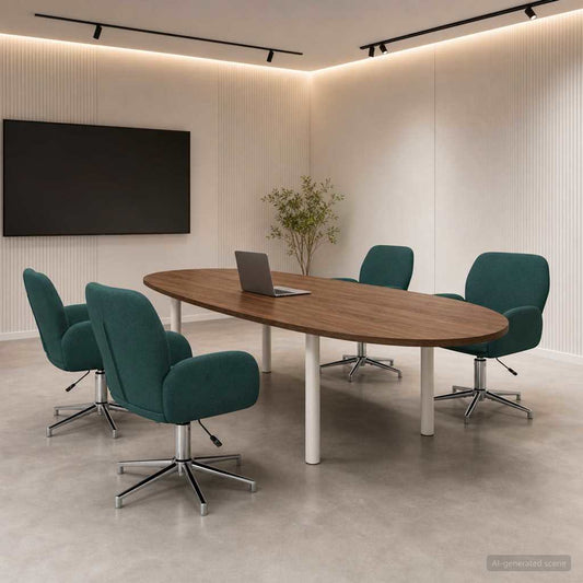 vidaXL Καρέκλες Γραφείου με Περιστροφή 4 τμχ. 54 x 58 x 90 εκ. Ύφασμα