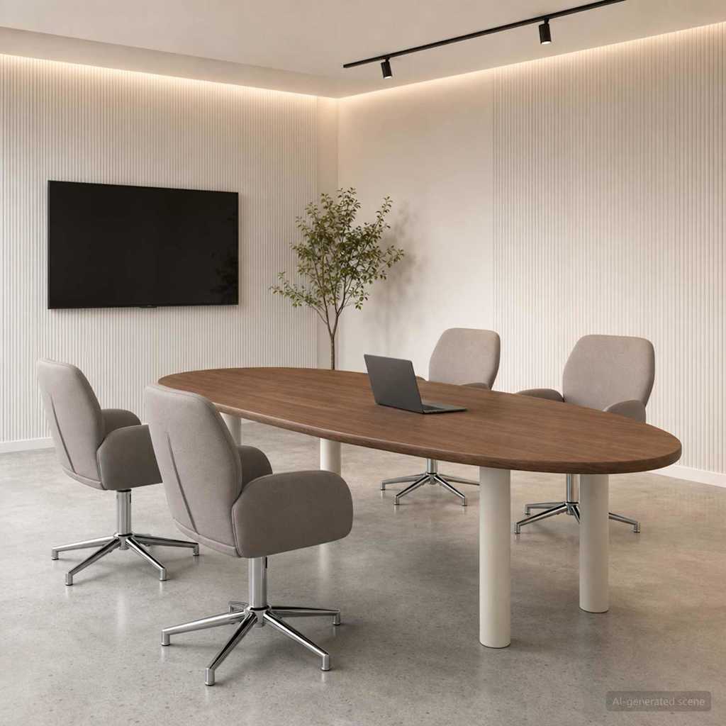 vidaXL Καρέκλες Γραφείου με Περιστροφή 4 τμχ. 54 x 58 x 90 εκ. Taupe