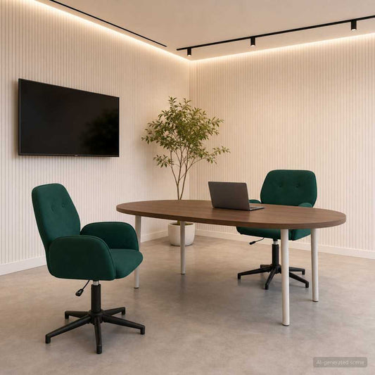 vidaXL Καρέκλες Γραφείου με Περιστροφή 2 τμχ. 54 x 55 x 90 εκ Βελούδο