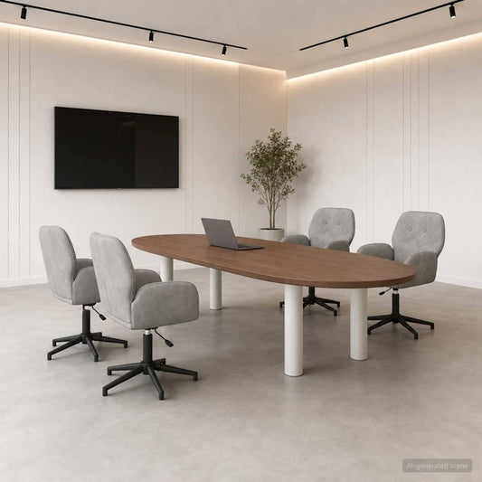 vidaXL Καρέκλες Γραφείου με Περιστροφή 4 τμχ. 54 x 55 x 90 εκ Βελούδο