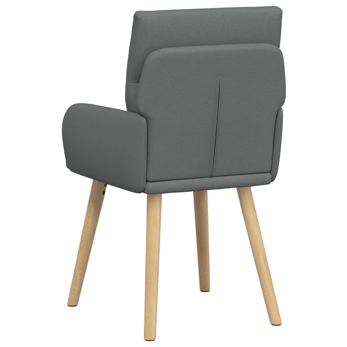 vidaXL Καρέκλες φαγητού 4 pcs Ύφασμα Σκούρο Γκρι 60 x 56 x 96 εκ