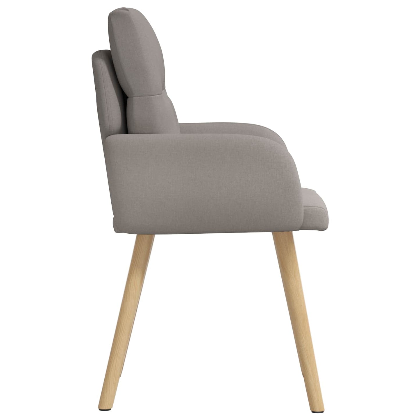 vidaXL Καρέκλες φαγητού 4 pcs Ύφασμα Taupe 60 x 56 x 96 εκ