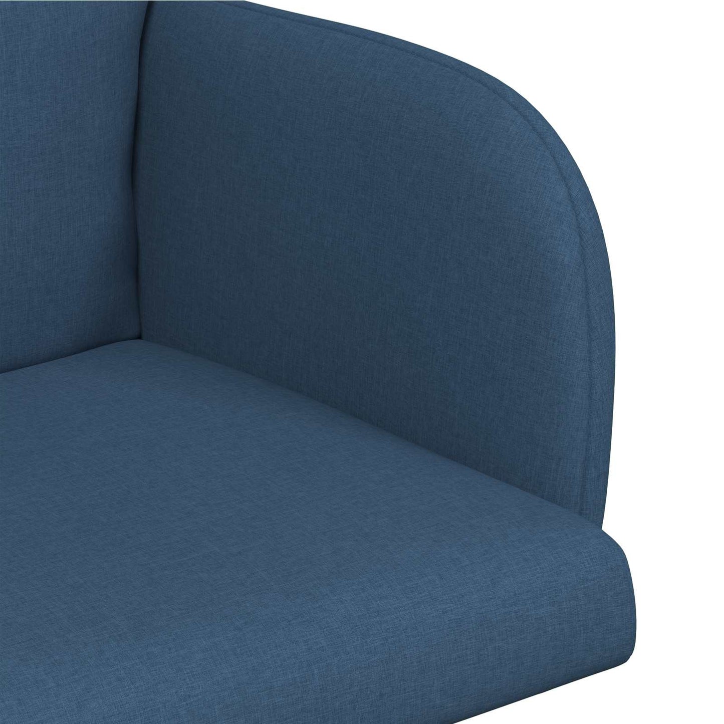 vidaXL Καρέκλες φαγητού 4 pcs Ύφασμα Μπλε 60 x 56 x 96 εκ