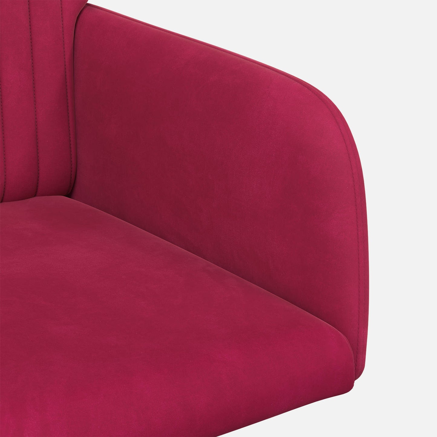 vidaXL Καρέκλες φαγητού 4 pcs Βελούδο Κόκκινο 55 x 50 x 84 εκ.