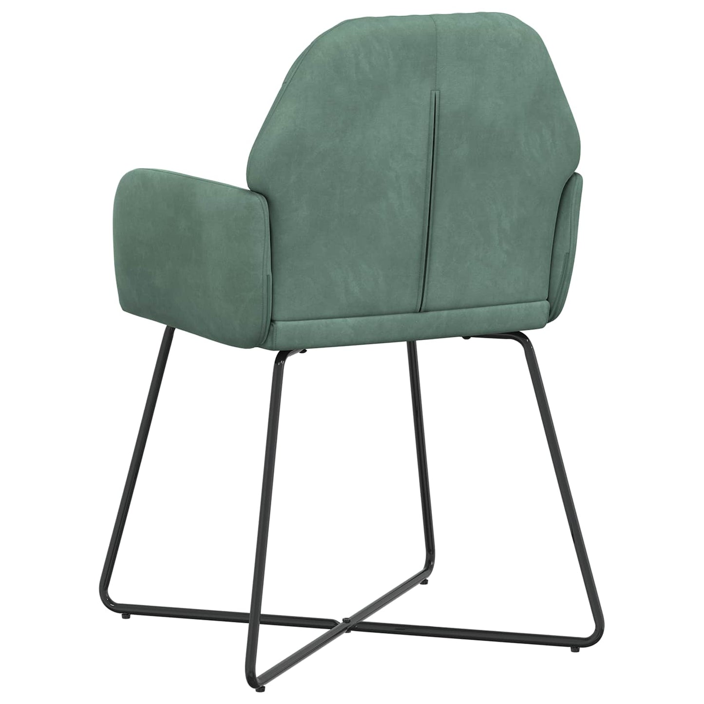 vidaXL Καρέκλες φαγητού 4 pcs Βελούδο Θαλασσί 55 x 50 x 84 εκ.