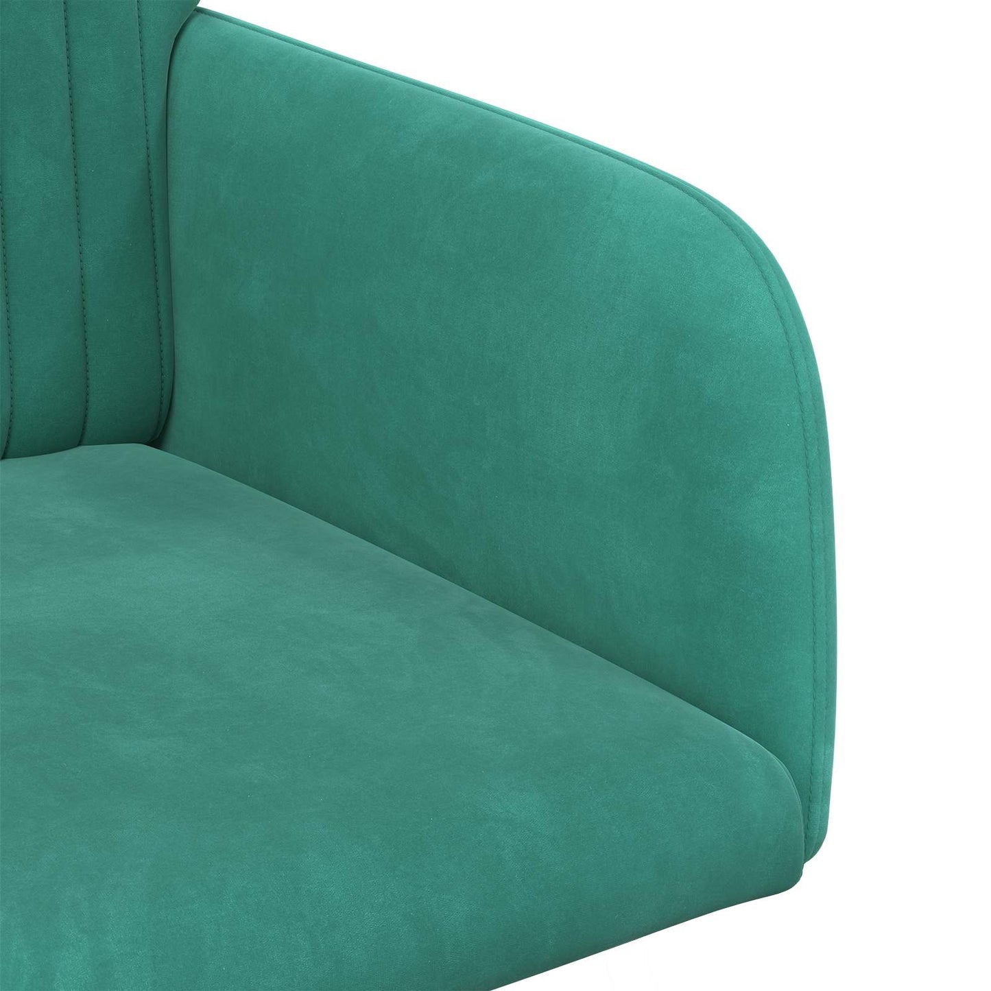 vidaXL Καρέκλες φαγητού 6 pcs Βελούδο Τιρκουάζ 55 x 50 x 84 εκ.