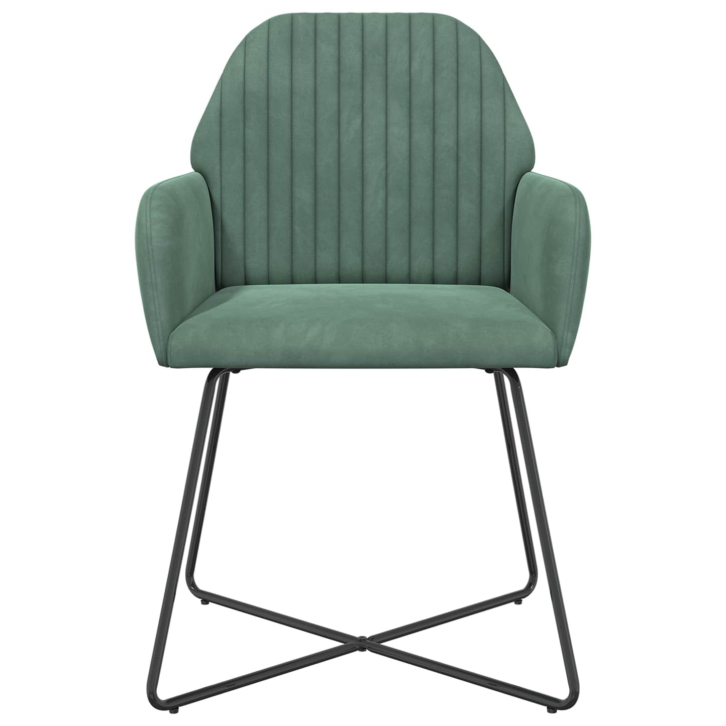 vidaXL Καρέκλες φαγητού 6 pcs Βελούδο Θαλασσί 55 x 50 x 84 εκ.