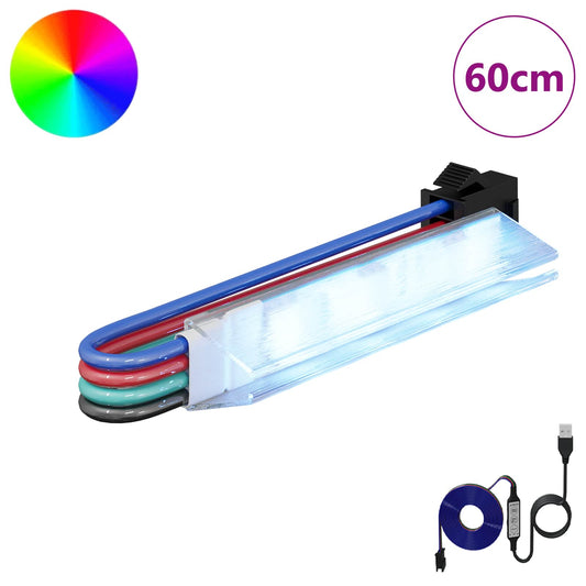 vidaXL Λωρίδα LED 12 τμχ. Μαύρο και Λευκό Χαλκός και Πλαστικό