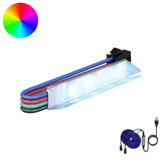 vidaXL Λωρίδα LED 12 τμχ. Μαύρο και Πολύχρωμο Χαλκός και Πλαστικό