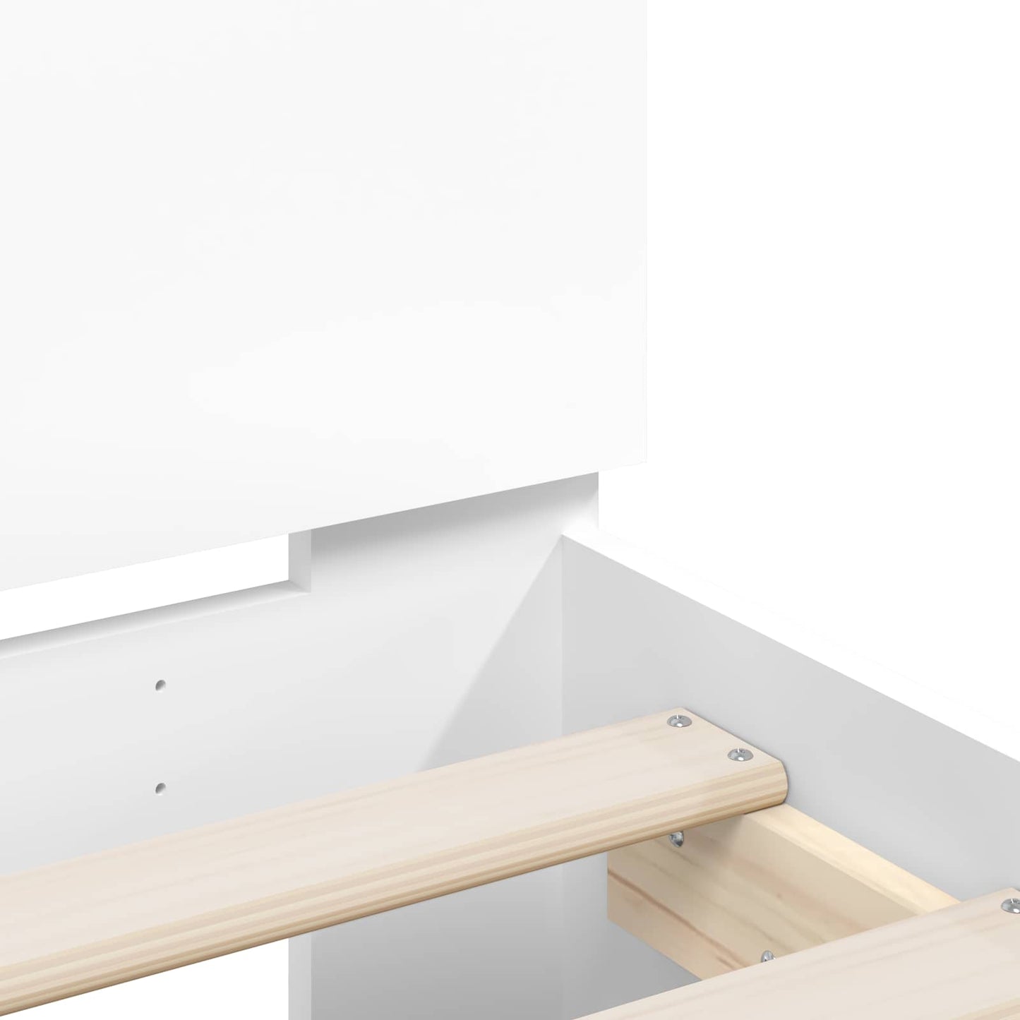 vidaXL Κρεβάτι με φωτισμό LED Λευκό 80 x 200 cm Επεξεργασμένο Ξύλο