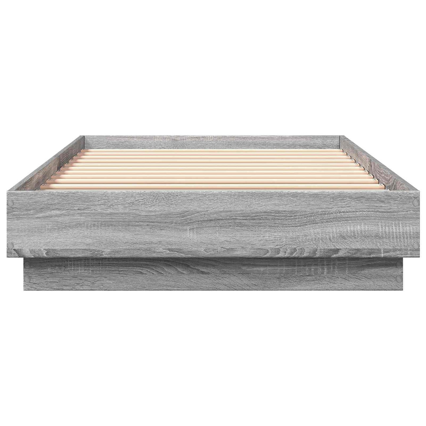 vidaXL Κρεβάτι με φωτισμό LED Γκρι Sonoma 80 x 200 cm